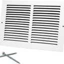 Howeall 10"W x 8"H [Duct Opening Size] Steel Return Air Grille, Air Return Vent Cover for Ceiling and Sidewall - HVAC Air Vent Covers - [Outer Dimensions: 11.75"W x 9.75"H]