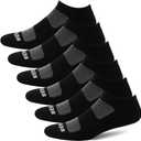 3 x BERING Women's Athletic Low Ankle Cushion Socks (6 Pairs) (9-11, Black)