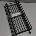 Set Of 2 Black Rack/Grid Shelves, 20"