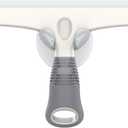 MR.SIGA Multi-Purpose Silicon Squeegee for Window, Glass, Shower Door, Car Windshield, Heavy Duty Window Scrubber, Includes Suction Hook, 10 inch, White & Gray, 1 Pack