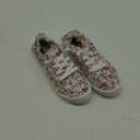 Soda Flat Women Shoes Linen Canvas Slip On Sneakers Lace Up Style Loafers Zig-S White Floral / Flowers Print 7.5