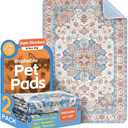 Washable Pee Pads for Dogs 2 Pack Reusable Puppy Training Pads 40"x26" Super Absorbent Waterproof Dog Training Pads, Non-Slip Potty Pads, Whelping Pads Litter Mat, Set Of 2