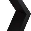 AHDECOR Wall Mounted Hexagon Floating Shelves, Wooden Wall Organizer Hanging Shelf for Home Decor, Set of 3, Black