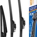 26"/17"/12" Windshield Wipers Compatible with Nissan Rogue 2022-2014 Kicks 2022 2019 2018 Pathfinder 2020-2013 Front and Rear Wiper Blades for My Car Automotive Replacement (Set of 3)