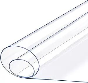 Clear Plastic Table Cover Protector Rectangle 3ft