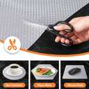 Shelf Liners for Kitchen Cabinets Refrigerator Liners Waterproof & Oil-Proof Kitchen Cupboard Liner Non-Slip Drawer Mats EVA Material Non Adhesive Fridge Liner for Shelves - Clear 11.8 x 236.2 Inch