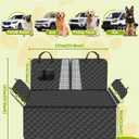 Dog Car Seat Cover, 600D Heavy Duty Durable Car Seat Cover for Dogs Pets, 100% Waterproof Scratch Proof Nonslip Dog Hammock for Cars, Seat Covers Protector with Seatbelt for Pet Sedan SUV Trucks