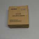 SUNVIE 2 Pack Spot Lights Indoor, 3W Plant Uplights Indoor with 10 FT Plug Cord, 3000K/4000K/5000K Adjustable Dimmable Floor Spotlight Lamp, 120V LED Uplighting for Artwork Wall Accent Lighting (Black)