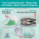 2 x Hat Washer Cage Set 3-in-1 | Cap Washer with Shoe & Mesh Laundry Bags