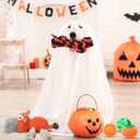 Abbylike 7 Pcs Halloween Dog Toys Set Candy Corn Rope Basket Puppy Toy Bundle with Squeaky Pumpkin Dog Chew Toy and Rubber Ball Fun Teeth Cleaning & Interactive Play for Small Medium Dogs