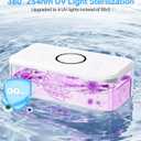 Ultrasonic Jewelry Cleaner, 48KHz Professional Ultrasonic Cleaner Machine for Jewelry, Eyeglasses, Rings, Watch Strap, Dentures- Dual Cleaning Modes, 304 Stainless Steel Tank