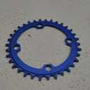 Round Oval 104BCD 30T 32T 34T 36T 38T Narrow Wide Chainring Single Chainring for 6/7/8/9/10/11/12-Speed