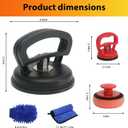 Car Dent Repair Kit, Dent Puller Kit Auto Body Dent Remove, Yellow Suction Cup Dent Puller Car Dent Pop Out Tool Dent Remover