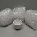 Minh Long Porcelain Espresso Cups Set of 4, 4 OZ Ceramic Espresso Coffee Cup Set, Cappuccino Cups Set, Espresso Mugs Set, Demitasse Cups, White Espresso Cups Decorations, Gift for Mom Dad Coffee Lover