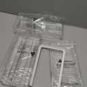 Egg Holder for Fridge, Automatic Rolling Egg Container for Refrigerator, Stackable Fridge Organizers and Storage with Lid, Clear Plastic Egg Dispenser & Tray (2 Tier)