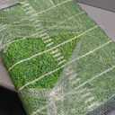 American Football Field Area Rug Outdoor Patio Rug Play Mat Floor Mat Modern Carpet Non-Slip Home Decor Living Room Bedroom Nursery, 6x9 ft (Multi12)