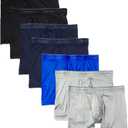 Calvin Klein Men's Micro Stretch 7-Pack Boxer Brief (Large, 2 Black, 2 Blue Shadow, 2 Medium Grey, 1 Cobalt Water)