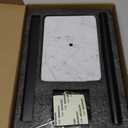 Hand Towel Holder Stand, Matte Black Hand Towel Rack for Bathroom, T-Shape Towel Holder Stainless Steel for Kitchen Vanity Countertop, Marble Base Adjustable 9.06"-17.68"