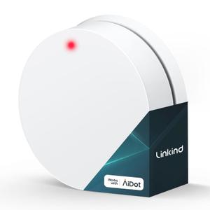 Linkind Smart Button, Bluetooth Light Switch, Exclusive for Linkind/AiDot Smart Bulb, Smart Light Bulbs Dimmer Switch, Remote Button Control, On Off Power Switch, 98FT RF Range, Wire-Free, 1 Pack