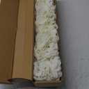 Kimura's Cabin 6pcs Faux White Hydrangeas Fake Flowers Artificial Silk Hydrangea Flower With Stems Bouquets Arrangement for Home Table Centerpieces Wedding Baby Shower Birthday Party Decoration(White)