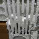 Clear Crystal Chandelier, K9 Crystal 18 Lights, E12 Bulbs, Modern Ceiling Lamp for Living Room, Bedroom, Dining Room, UL-Listed, Easy to Install (18-Light)