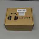 Kamapulo X5 Rechargeable & Portable FM Radio Headphones with Best Reception,LED Display,Soft Ear Muffs, FM Headset Radio Receiver for Meeting, Works, Hiking, Jogging (Black)