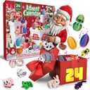 TBOLINE 3D Printed mini Animals Advent Calendar Figurines,Valentines Day Gifts for Kids,Christmas Advent Calendar 2025 for Kids,Easter Basket Essentials