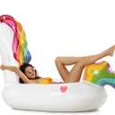 VICKEA Inflatable Pool Floats for Adults and Kids, Water Unicorn Pool Float for Swimming Pool Fun