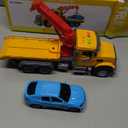 NIPLOOOW Kids Toys for 3 4 5 6 7 Years Old Boys, Tow Truck Toy,Friction Powered Transport Truck Crane Vehicle Toy with Lights and Sounds,Birthday Gifts for Boys Girls