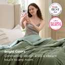 Bedsure Comforters Queen Size Duvet Insert, All Season Bed Comforter, Quilted Down Alternative Duvet, Box Stitched Comforter with Corner Tabs, Machine Washable, 88 x 88 Inches (Green/Light Green)