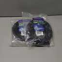 2 x Cat 6 Ethernet Cable 5 FT 10Gbps 250MHz, Outdoor & Indoor Network Cable for Router/Modem/PC, RJ45 LAN Internet Cord with Snagless Design