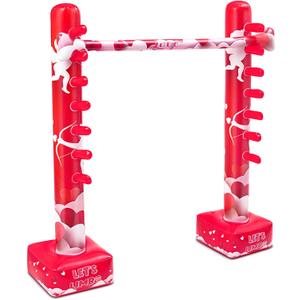 Threan Valentine's Day Inflatable Limbo Game for Little Ones Adults Valentine Party Games Fun Carnival Game Limbo Stick Engage Your Guests Inflatable Decoration for Outdoor Party Games