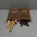 Vamslove Wooden Chess Pieces Large 4.5'' King Set of 32 Luxury Staunton Wood Chessmen for Chess Game Board (Chess Pieces Only), Velvet Storage Bags Included