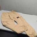 Cargo Pants Women Elastic Waisted Parachute Hiking Pants with Pockets Water-Resistant Lightweight Baggy Pants (Small)