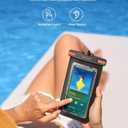 Lamicall Large Size Waterproof Phone Pouch Case - [ Big Case Friendly ] for Galaxy S25 Ultra, S22 23 S24 Ultra with Case, for iPhone 17 16 15 14 13 Pro Max, Plus Mini, Gift for 7.5" Devices