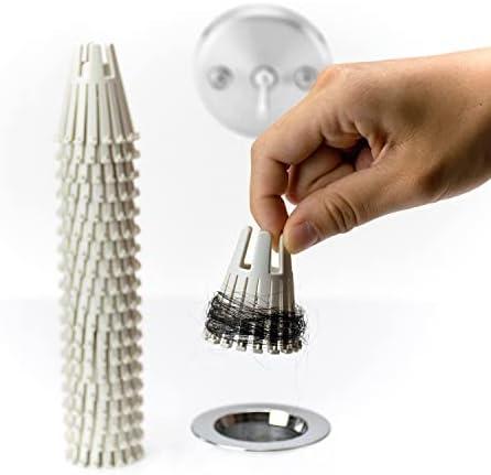Disposable HairClaw 10 Pack | Bathtub Hair Catcher Strainer Trap for Standard Size 1.75 inch Tub Drain | Eco-Friendly Bioplastic Disposable HairClaw 10 Pack | Bathtub Hair Catcher Strainer Trap for Standard Size 1.75 inch Tub Drain | Eco-Friendly Bioplastic