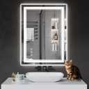 32"x24" LED Bathroom Mirror with Lights,Anti-Fog,3 Color Modes