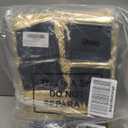 Wesnoy 200 Pieces Velvet Drawstring Pouch Bulk 2.76 x 3.54 Inches Small Jewelry Pouch Mini Gift Bags Gift Packaging Wrap Bags for Holiday Wedding New Year Party(Gold Black)