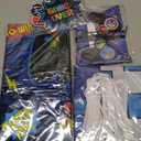 Vlipoeasn Blue 6th Birthday Decorations for Boys, Video Game Level 6 Banner Backdrop Hanging Swirls for 6th Birthday Party, Gamer 6 Years Old Party Supplies