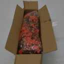 TURNMEON 4 Pcs Artificial Hanging Fall Flowers Fall Decorations, Fake Mums for Outdoors UV Resistant Hanging Plants Faux Silk Daisy Flowers for Autumn Decor Home Indoor Outside Gardens Porch (Orange)