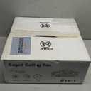 19" Farmhouse Flush Mount Caged Ceiling Fans with Lights, 6 Speeds, Rustic Low Profile Ceiling Fan with Light and Remote, Small Bladeless Ceiling Fans with Lights for Kitchen, Bedroom - ETL (Gold)