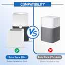 3 Pack 211+ Replacement Filters Compatible with Blue Pure 211+ Air Purifier, Consists of H13 True Filter and Activated Carbon, Collapsible Air