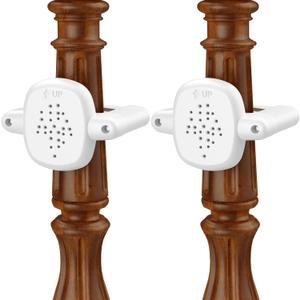 Baby Gate Banister Adapter2Pcs Baby Stair Gate Kit Stair Post Fitting Kit Babys Gates for Stairs, Safety Stair Adapter Fit for Stair Gate Against Stairs Posts (Not Include The Gate) (White)