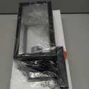 BesLowe Outdoor Wall Mount Light Fixture, Exterior Wall Lantern Waterproof, Black Outside Porch Sconce Lighting with Matte Black Finish & Glass Shade for House Garage Doorway Patio, E26 Socket (12.8" (1-Pack))