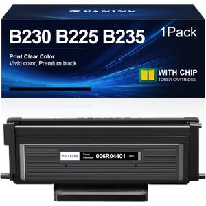Compatible B230 B225 B235 Black Toner Cartridge 6,000 Pages Extra High Capacity Replacement for Xerox 006R04400 006R04401 Toner Cartridge for Xerox B230 B225 B235 Printers - 1 Pack,with Chip