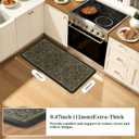 Collive Cushioned Anti Fatigue Kitchen Sink Mats, Olive Green 20"x39"