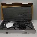 AURELLE Half Moon Lash Light - Adjustable LED Floor Lash Lamp with 4X Magnifier & Phone Holder for Eyelash Extensions,Nail Art,Tattoo,Skincare,Salon SPA-Dimmable Brightness,Rotating Head, Black