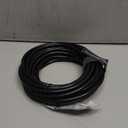 PLUGTUL Outdoor Extension Cord 25 FT Waterproof, 16/3 Gauge Black Heavy Duty 3 Prong Extension Cord, 13A 1625W SJTW, ETL Listed, Great for Garden and Home