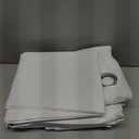 Oliva Gray Nora Embossed Blackout Grommet Panel - 52x90 White