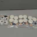 Artdone 16Jars Chrome Nail Powder Magic White Pearl Kit Mirror Effect Silver Metallic Holographic Dip Nail Powder for Resin Craft & Nail Art Fimo, Decoration Iridescent Aurora Mermaid Pigment